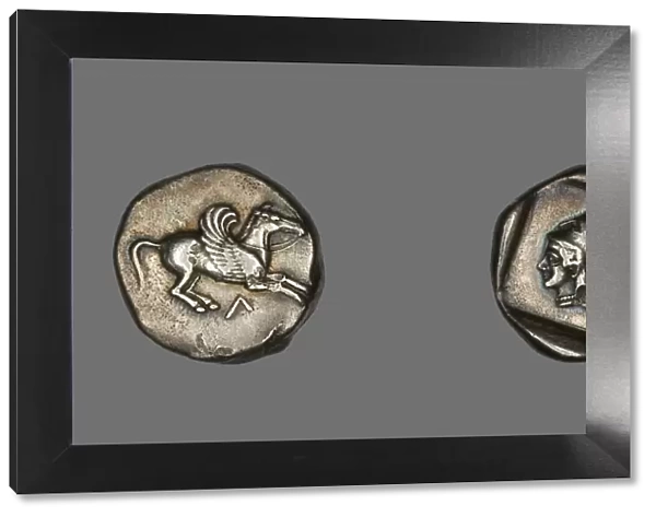 Coin Depicting Pegasus, about 500-450 BCE. Creator: Unknown