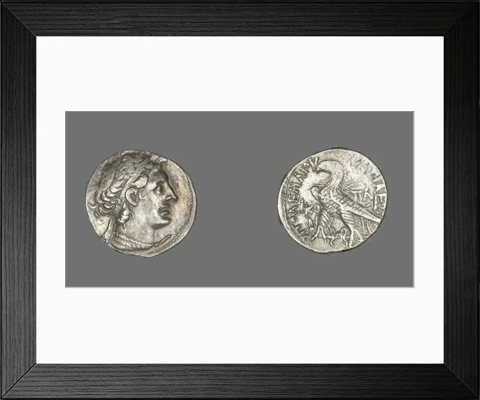 Framed Print : Tetradrachm (Coin) Portraying King Ptolemy I, Ptolemaic Period (53-52 BCE) Framed Print : Tetradrachm (Coin) Portraying King Ptolemy I, Ptolemaic Period (53-52 BCE)