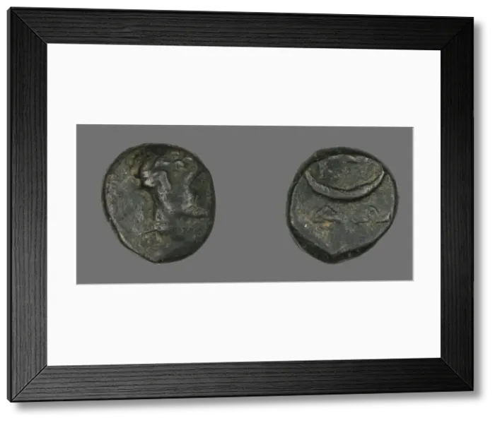 Framed Print : Coin Depicting the God Dionysos, late 3rd century BCE. Creator: Unknown Framed Print : Coin Depicting the God Dionysos, late 3rd century BCE. Creator: Unknown