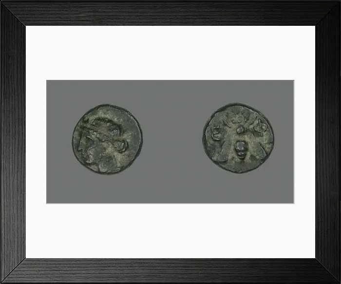 Framed Print : Coin Depicting the Goddess Artemis, 258-202 BCE. Creator: Unknown Framed Print : Coin Depicting the Goddess Artemis, 258-202 BCE. Creator: Unknown
