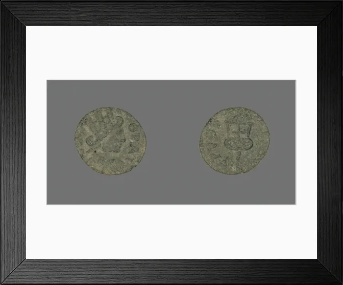 Framed Print : Coin Depicting the Goddess Tyche, 3rd century BCE-4th century AD. Creator: Unknown Framed Print : Coin Depicting the Goddess Tyche, 3rd century BCE-4th century AD. Creator: Unknown
