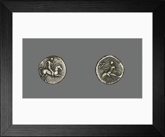 Framed Print : Stater (Coin) Depicting Horseman, 272-235 BCE. Creator: Unknown Framed Print : Stater (Coin) Depicting Horseman, 272-235 BCE. Creator: Unknown