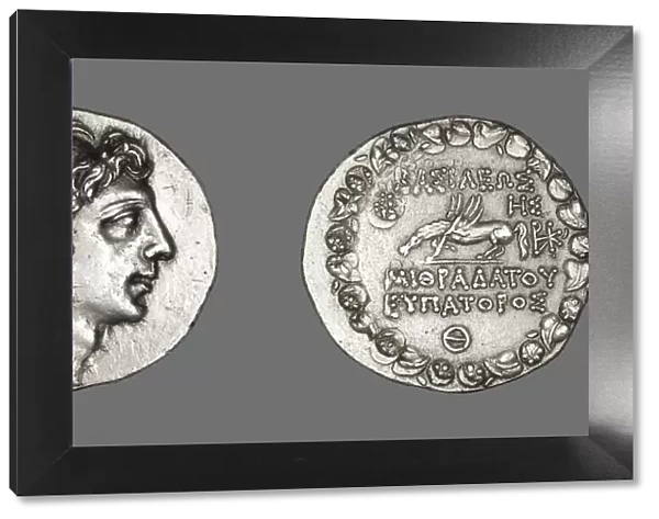 Tetradrachm (Coin) Portraying King Mithridates VI, 90-89 BCE, reign of Mithradates VI