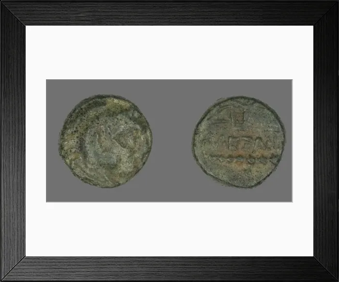 Framed Print : Coin Depicting the Hero Herakles, 336-323 BCE. Creator: Unknown Framed Print : Coin Depicting the Hero Herakles, 336-323 BCE. Creator: Unknown