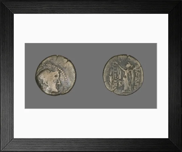Framed Print : Coin Depicting the Goddess Athena, 336-323 BCE. Creator: Unknown Framed Print : Coin Depicting the Goddess Athena, 336-323 BCE. Creator: Unknown