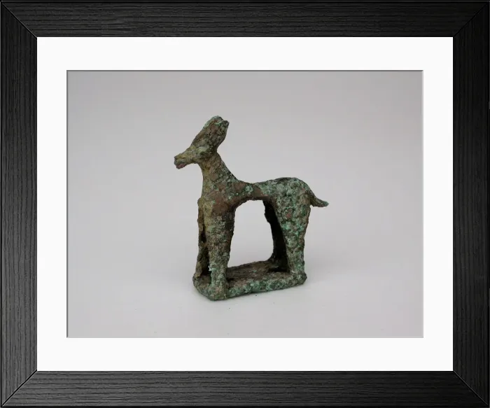 Framed Print : Seal with Quadruped, Geometric Period (800-600 BCE). Creator: Unknown Framed Print : Seal with Quadruped, Geometric Period (800-600 BCE). Creator: Unknown