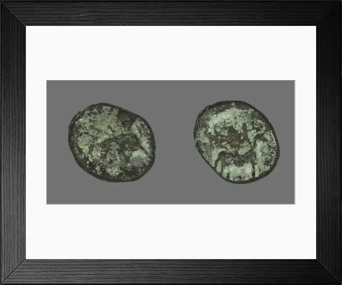 Framed Print : Coin Depicting a Goat, (after 308 BCE ?). Creator: Unknown Framed Print : Coin Depicting a Goat, (after 308 BCE ?). Creator: Unknown