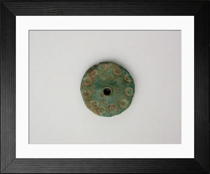 Framed Print : Disc, Chariot Wheel, Geometric Period (800-700 BCE). Creator: Unknown Framed Print : Disc, Chariot Wheel, Geometric Period (800-700 BCE). Creator: Unknown