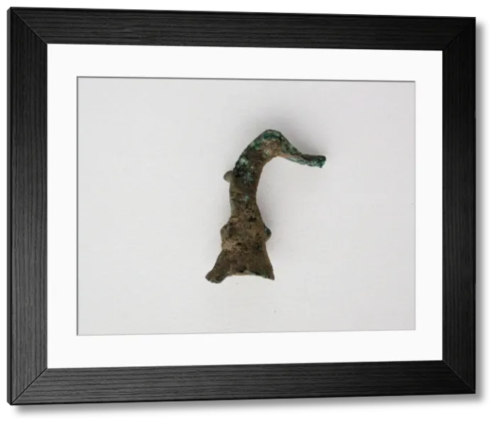 Framed Print : Bird Head Fragment, Geometric Period (800-600 BCE). Creator: Unknown