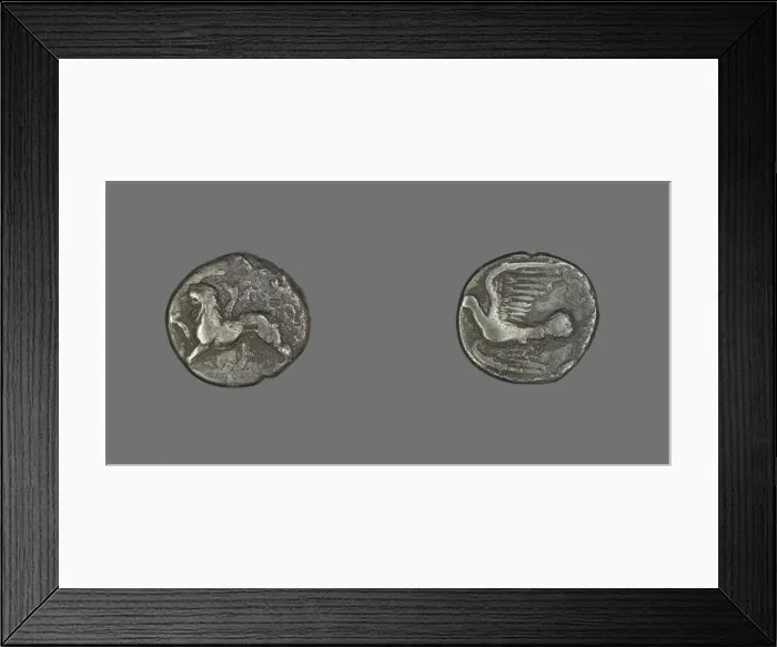 Framed Print : Hemidrachm (Coin) Depicting a Chimera, 400-300 BCE. Creator: Unknown