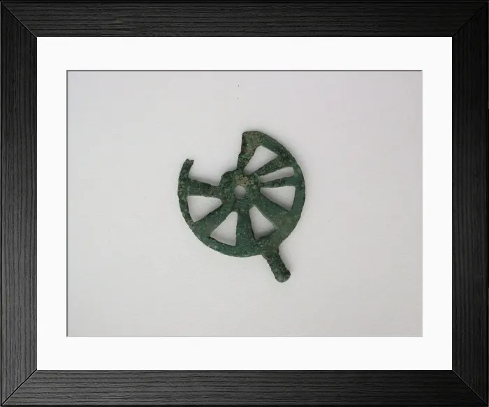 Framed Print : Disc with Flange, Geometric Period (800-600 BCE). Creator: Unknown Framed Print : Disc with Flange, Geometric Period (800-600 BCE). Creator: Unknown