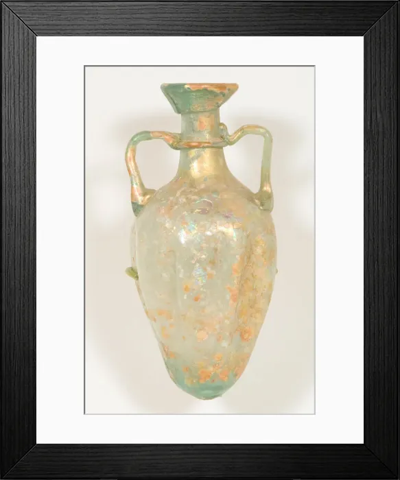 Framed Print : Doubled-Handled Flask, 4th-5th century. Creator: Unknown Framed Print : Doubled-Handled Flask, 4th-5th century. Creator: Unknown