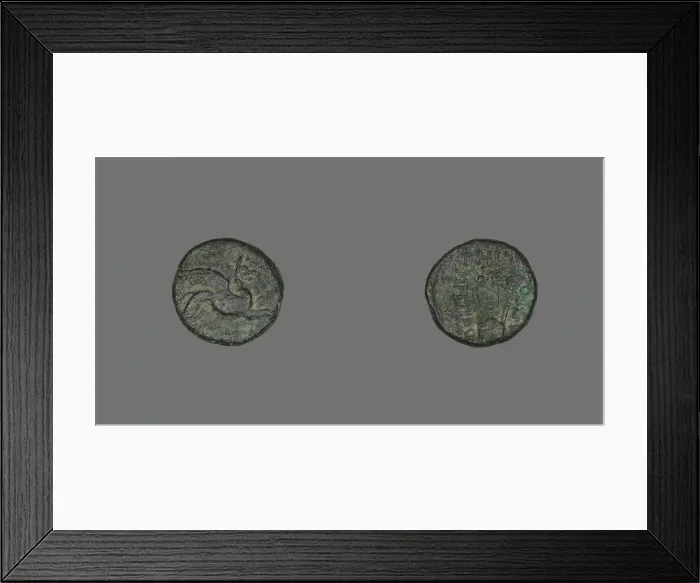 Framed Print : Coin Depicting a Griffin, 300-30 BCE. Creator: Unknown Framed Print : Coin Depicting a Griffin, 300-30 BCE. Creator: Unknown