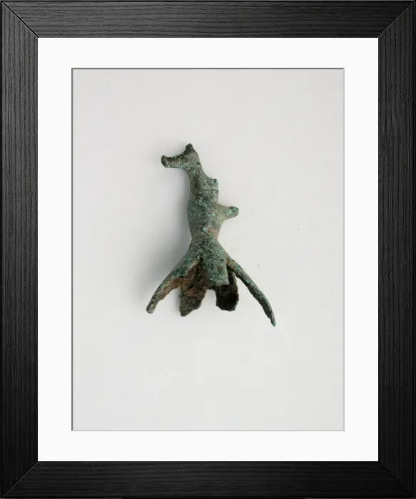 Framed Print : Bird on Bell, Geometric Period (800-600 BCE). Creator: Unknown Framed Print : Bird on Bell, Geometric Period (800-600 BCE). Creator: Unknown