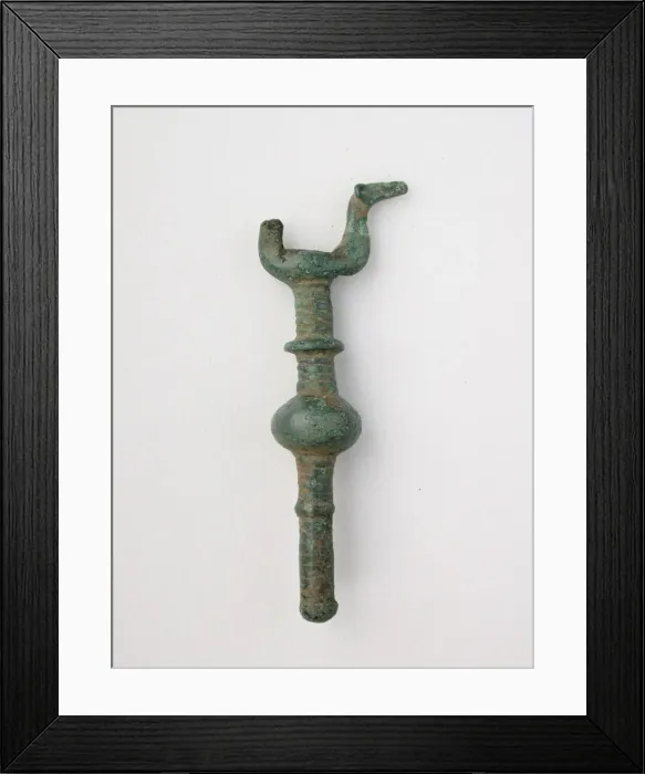 Framed Print : Double Birds on Knobbed Stand, Geometric Period (800-600 BCE). Creator: Unknown Framed Print : Double Birds on Knobbed Stand, Geometric Period (800-600 BCE). Creator: Unknown