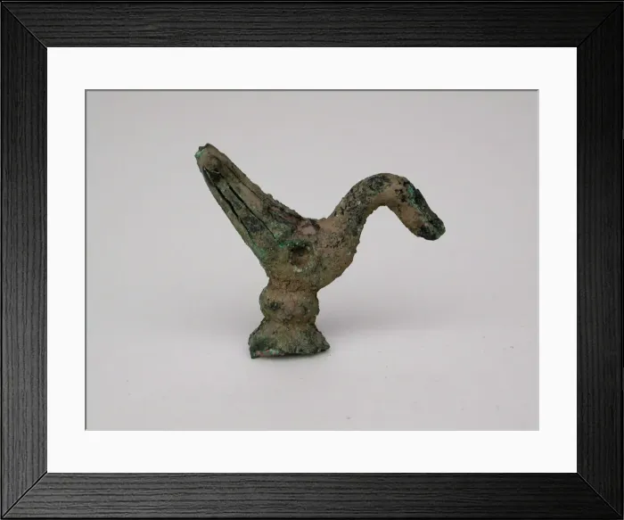 Framed Print : Bird on Broken Stand, Geometric Period (early 7th century BCE). Creator: Unknown Framed Print : Bird on Broken Stand, Geometric Period (early 7th century BCE). Creator: Unknown