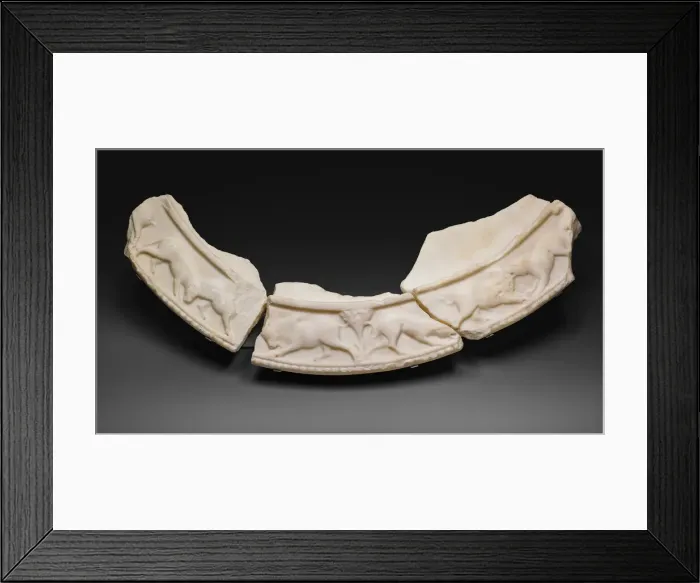 Framed Print : Table Rim Fragments, 4th century. Creator: Unknown