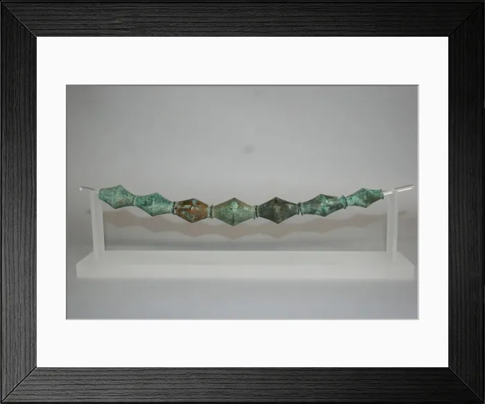 Framed Print : Biconical Bead Necklace, Geometric Period (800-600 BCE). Creator: Unknown Framed Print : Biconical Bead Necklace, Geometric Period (800-600 BCE). Creator: Unknown
