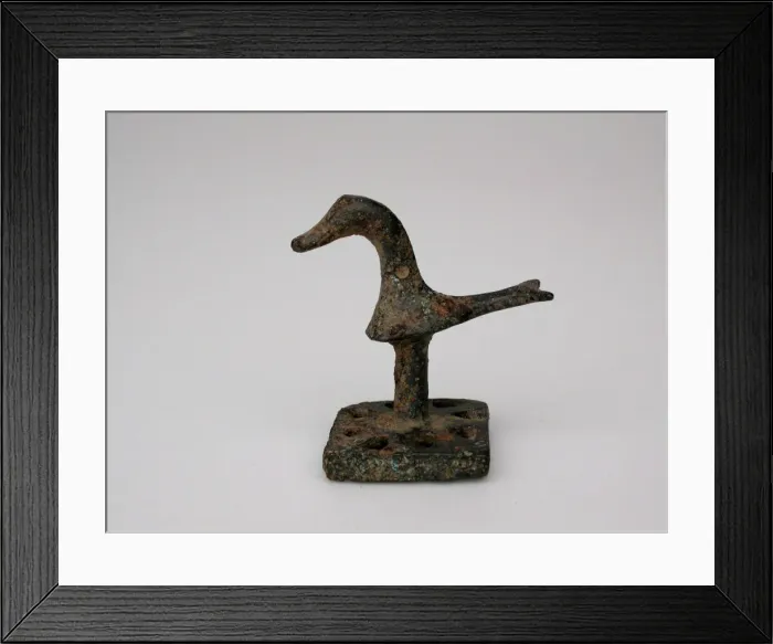 Framed Print : Seal with Bird, Geometric Period (750-700 BCE). Creator: Unknown Framed Print : Seal with Bird, Geometric Period (750-700 BCE). Creator: Unknown