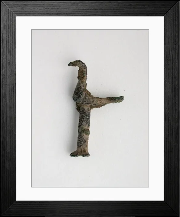 Framed Print : Bird on Pole on Stand, Geometric Period (800-600 BCE). Creator: Unknown Framed Print : Bird on Pole on Stand, Geometric Period (800-600 BCE). Creator: Unknown