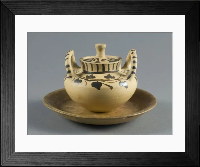 Framed Print : Miniature Pyxis (Container for Personal Objects), 300-270 BCE. Creator: Unknown Framed Print : Miniature Pyxis (Container for Personal Objects), 300-270 BCE. Creator: Unknown