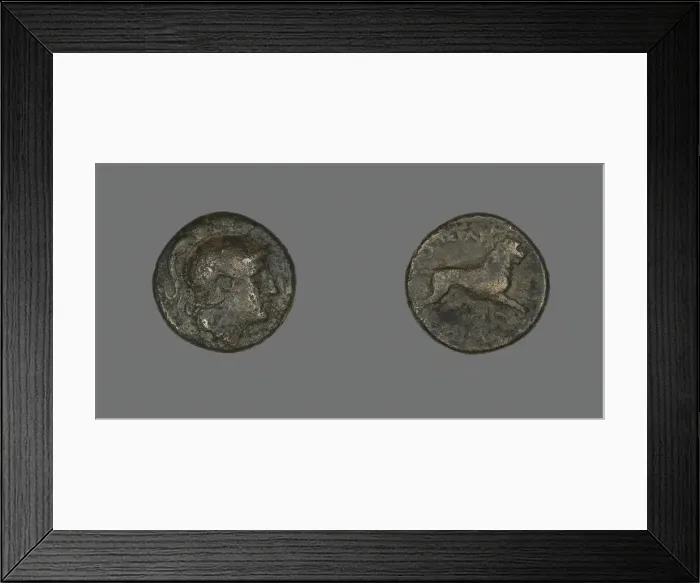 Framed Print : Coin Depicting the God Ares, 306-281 BCE. Creator: Unknown Framed Print : Coin Depicting the God Ares, 306-281 BCE. Creator: Unknown