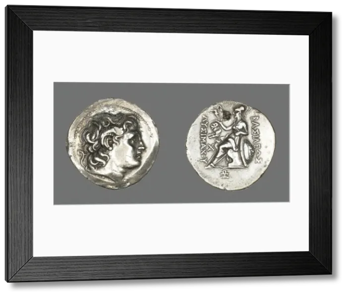 Framed Print : Tetradrachm (Coin) Portraying Alexander the Great, 297-281 BCE, issued by King Lysimachus Framed Print : Tetradrachm (Coin) Portraying Alexander the Great, 297-281 BCE, issued by King Lysimachus
