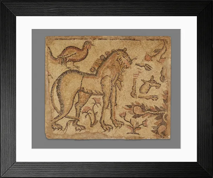 Framed Print : Lion and Bird with Other Animal Parts, 4th-5th century. Creator: Unknown Framed Print : Lion and Bird with Other Animal Parts, 4th-5th century. Creator: Unknown