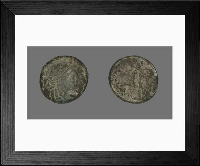 Framed Print : Coin Depicting the God Apollo, 2nd century BCE. Creator: Unknown Framed Print : Coin Depicting the God Apollo, 2nd century BCE. Creator: Unknown