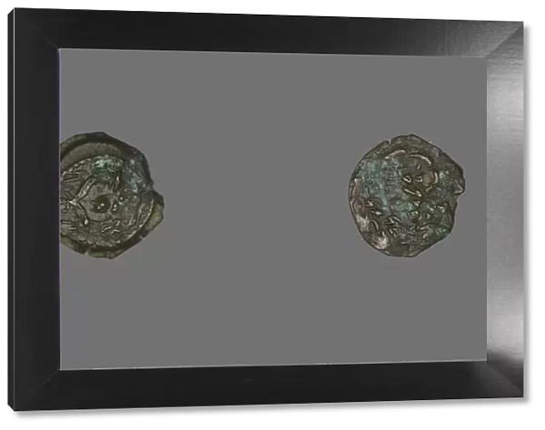 Coin Depicting a Double Cornucopia, Hasmonaean Dynasty (135-76 BCE)... (103-76 BCE)