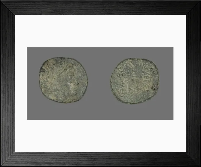 Framed Print : Coin Depicting the God Apollo, 2nd-1st century BCE. Creator: Unknown Framed Print : Coin Depicting the God Apollo, 2nd-1st century BCE. Creator: Unknown