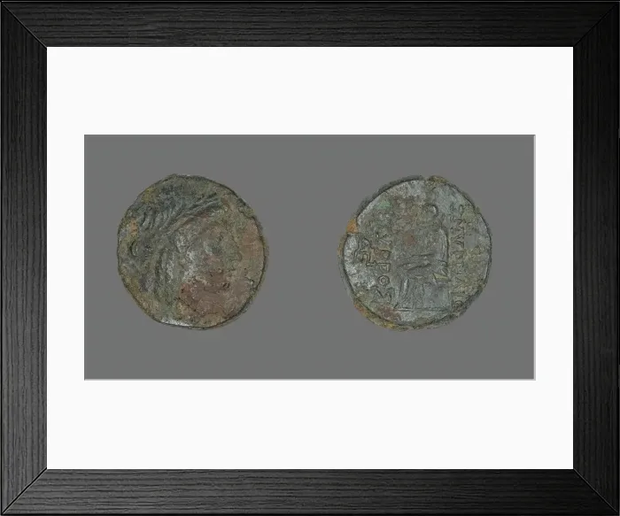 Framed Print : Coin Depicting the God Apollo, 2nd-1st century BCE. Creator: Unknown Framed Print : Coin Depicting the God Apollo, 2nd-1st century BCE. Creator: Unknown