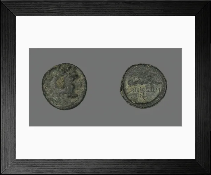 Framed Print : Coin Depicting the Hero Herakles, about 168 BCE. Creator: Unknown Framed Print : Coin Depicting the Hero Herakles, about 168 BCE. Creator: Unknown