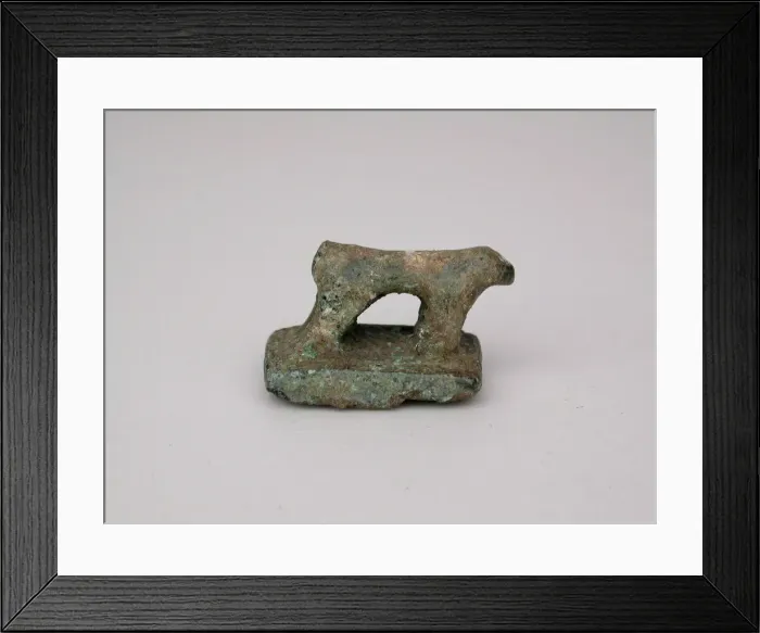 Framed Print : Seal with Quadruped, Geometric Period (800-600 BCE). Creator: Unknown Framed Print : Seal with Quadruped, Geometric Period (800-600 BCE). Creator: Unknown