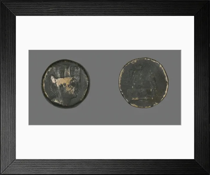 Framed Print : Coin Depicting the Goddess Tyche, 2nd-1st century BCE. Creator: Unknown Framed Print : Coin Depicting the Goddess Tyche, 2nd-1st century BCE. Creator: Unknown
