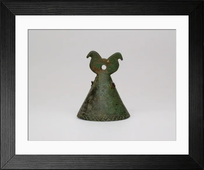 Framed Print : Bell, Geometric Period (800-600 BCE). Creator: Unknown Framed Print : Bell, Geometric Period (800-600 BCE). Creator: Unknown
