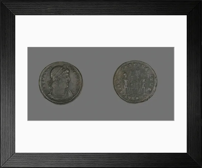 Framed Print : Coin Portraying Emperor Constantine I, 333-335 AD. Creator: Unknown Framed Print : Coin Portraying Emperor Constantine I, 333-335 AD. Creator: Unknown