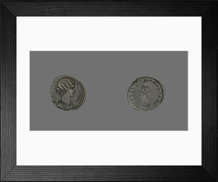 Framed Print : Coin Portraying Empress Fausta, 324-325. Creator: Unknown Framed Print : Coin Portraying Empress Fausta, 324-325. Creator: Unknown