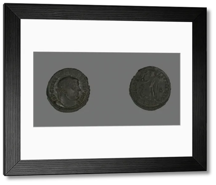 Framed Print : Follis (Coin) Portraying Emperor Licinius, 313. Creator: Unknown Framed Print : Follis (Coin) Portraying Emperor Licinius, 313. Creator: Unknown