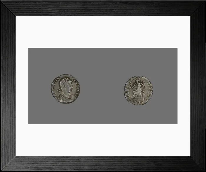 Framed Print : Coin Portraying Emperor Gratian, 367-375. Creator: Unknown Framed Print : Coin Portraying Emperor Gratian, 367-375. Creator: Unknown
