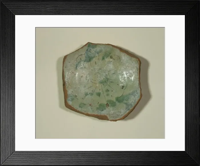 Framed Print : Fragment of a Bowl, 17th century. Creator: Unknown Framed Print : Fragment of a Bowl, 17th century. Creator: Unknown