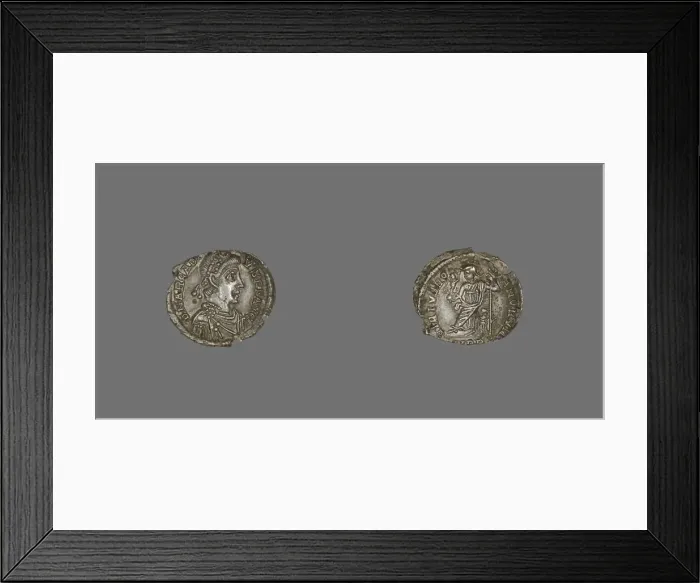Framed Print : Coin Portraying Emperor Arcadius, 392-395. Creator: Unknown Framed Print : Coin Portraying Emperor Arcadius, 392-395. Creator: Unknown