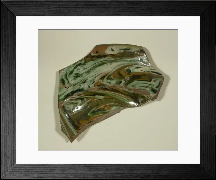 Framed Print : Fragment of a Plate, 16th-17th century. Creator: Unknown Framed Print : Fragment of a Plate, 16th-17th century. Creator: Unknown