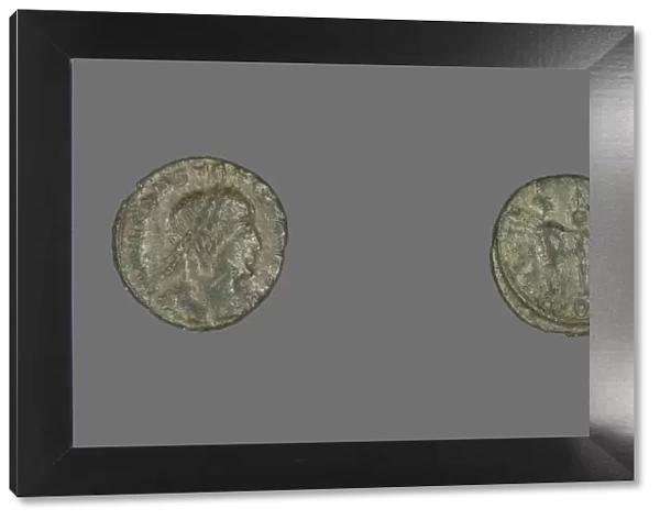 Coin Portraying Emperor Constantius II, 335-337. Creator: Unknown