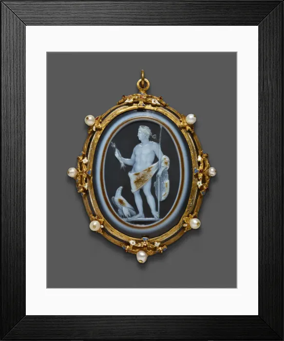 Framed Print : Cameo Portraying Emperor Claudius as Jupiter, Roman, 41-54 CE; Italian mount Framed Print : Cameo Portraying Emperor Claudius as Jupiter, Roman, 41-54 CE; Italian mount