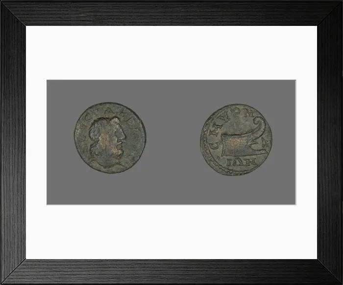 Framed Print : Coin Depicting the God Zeus Akraios, 138-192. Creator: Unknown Framed Print : Coin Depicting the God Zeus Akraios, 138-192. Creator: Unknown