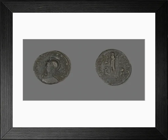Framed Print : Follis (Coin) Portraying Emperor Licinius, 321-323. Creator: Unknown Framed Print : Follis (Coin) Portraying Emperor Licinius, 321-323. Creator: Unknown