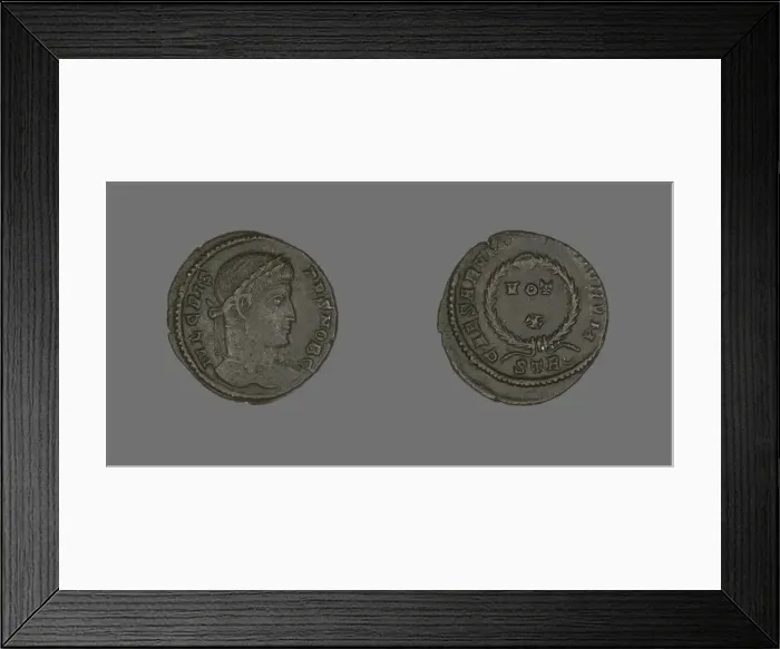 Framed Print : Coin Portraying Emperor Crispus, 323-324. Creator: Unknown Framed Print : Coin Portraying Emperor Crispus, 323-324. Creator: Unknown