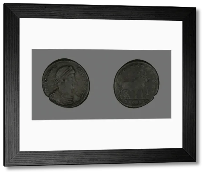 Framed Print : Base (Coin) Portraying Emperor Julianus, 360-363. Creator: Unknown Framed Print : Base (Coin) Portraying Emperor Julianus, 360-363. Creator: Unknown