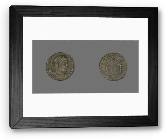 Framed Print : Coin Portraying Emperor Constantine II Caesar, 333-334. Creator: Unknown Framed Print : Coin Portraying Emperor Constantine II Caesar, 333-334. Creator: Unknown